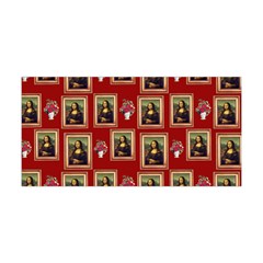 Mona Lisa Frame Pattern Red Yoga Headband by snowwhitegirl