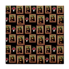 Mona Lisa Frame Pattern Tile Coasters by snowwhitegirl