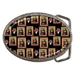 Mona Lisa Frame Pattern Belt Buckles Front