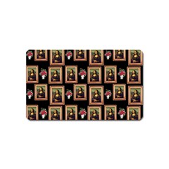 Mona Lisa Frame Pattern Magnet (name Card) by snowwhitegirl