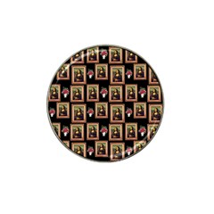 Mona Lisa Frame Pattern Hat Clip Ball Marker by snowwhitegirl