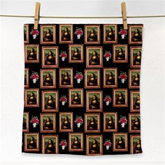 Mona Lisa Frame Pattern Face Towel by snowwhitegirl