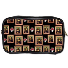 Mona Lisa Frame Pattern Toiletries Bag (two Sides) by snowwhitegirl