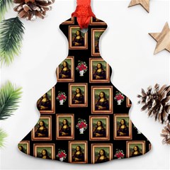 Mona Lisa Frame Pattern Ornament (christmas Tree)  by snowwhitegirl