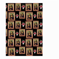 Mona Lisa Frame Pattern Small Garden Flag (two Sides) by snowwhitegirl