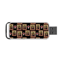 Mona Lisa Frame Pattern Portable Usb Flash (one Side) by snowwhitegirl