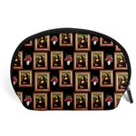 Mona Lisa Frame Pattern Accessory Pouch (Large) Front