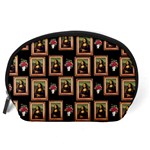 Mona Lisa Frame Pattern Accessory Pouch (Large) Back