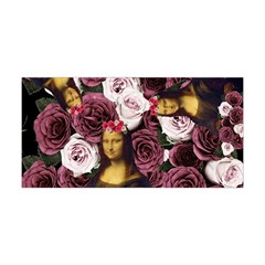 Mona Lisa Floral Black Yoga Headband