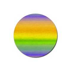 Ombre Rubber Round Coaster (4 Pack)  by Valentinaart