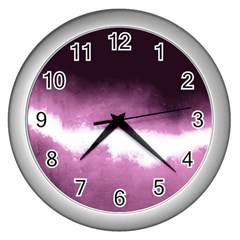 Ombre Wall Clock (silver) by Valentinaart