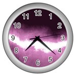 Ombre Wall Clock (Silver) Front