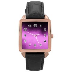 Ombre Rose Gold Leather Watch  by Valentinaart