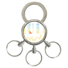 Hola Beaches 3391 Trimmed 3-ring Key Chains