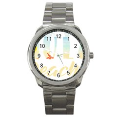 Hola Beaches 3391 Trimmed Sport Metal Watch by mattnz