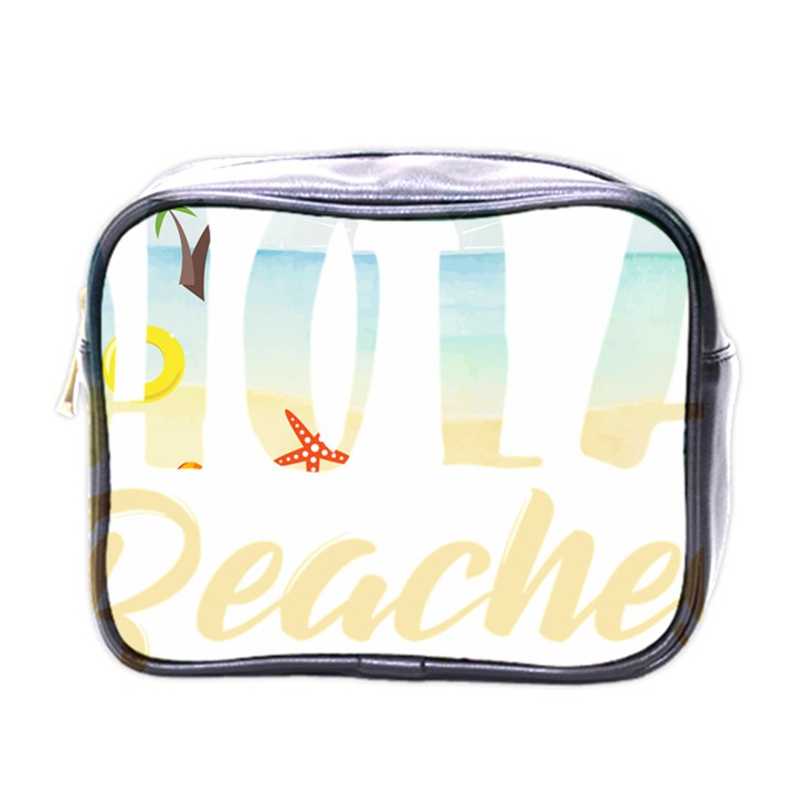 Hola Beaches 3391 Trimmed Mini Toiletries Bag (One Side)