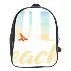 Hola Beaches 3391 Trimmed School Bag (xl) by mattnz