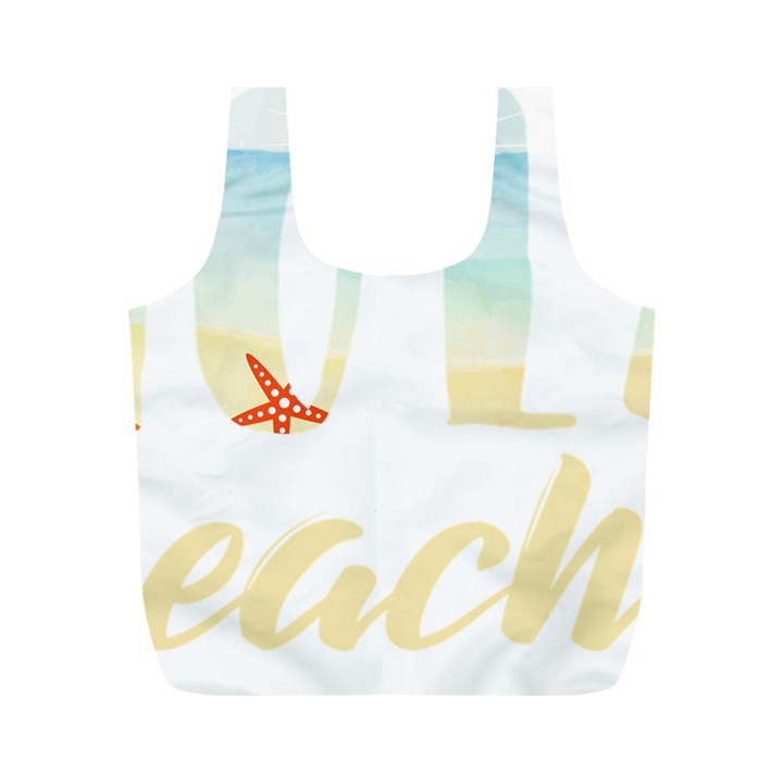 Hola Beaches 3391 Trimmed Full Print Recycle Bag (M)