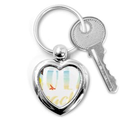 Hola Beaches 3391 Trimmed Key Chains (heart) 