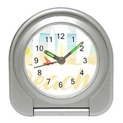 Hola Beaches 3391 Trimmed Travel Alarm Clock