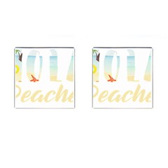 Hola Beaches 3391 Trimmed Cufflinks (square)