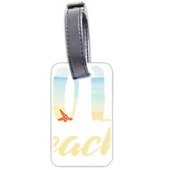 Hola Beaches 3391 Trimmed Luggage Tags (one Side) 