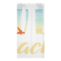 Hola Beaches 3391 Trimmed Shower Curtain 36  X 72  (stall) 