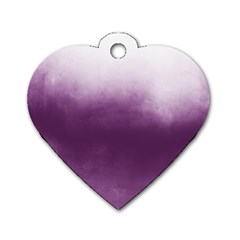 Ombre Dog Tag Heart (Two Sides)