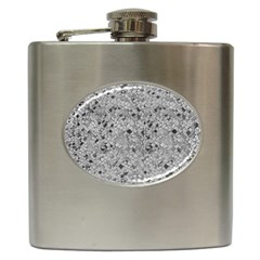 Cracked Texture Abstract Print Hip Flask (6 Oz) by dflcprints