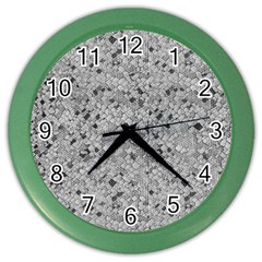 Cracked Texture Abstract Print Color Wall Clock by dflcprints