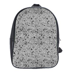 Cracked Texture Abstract Print School Bag (large) by dflcprints