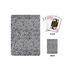 Cracked Texture Abstract Print Playing Cards (mini)