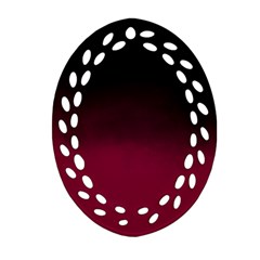 Ombre Oval Filigree Ornament (two Sides)