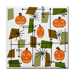 Halloween Mid Century Modern Tile Coasters by KayCordingly