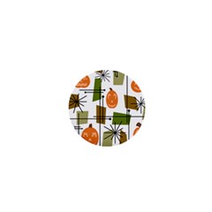 Halloween Mid Century Modern 1  Mini Buttons by KayCordingly