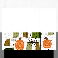 Halloween Mid Century Modern Rectangular Jigsaw Puzzl by KayCordingly