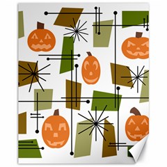 Halloween Mid Century Modern Canvas 11  X 14  by KayCordingly