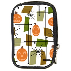 Halloween Mid Century Modern Compact Camera Leather Case