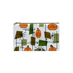 Halloween Mid Century Modern Cosmetic Bag (small) by KayCordingly