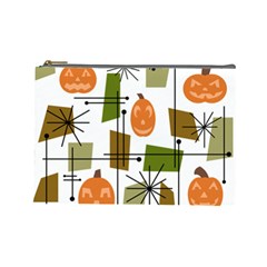 Halloween Mid Century Modern Cosmetic Bag (large) by KayCordingly