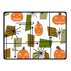 Halloween Mid Century Modern Fleece Blanket (small) by KayCordingly