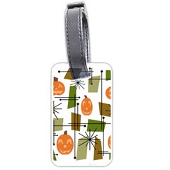 Halloween Mid Century Modern Luggage Tags (one Side)  by KayCordingly