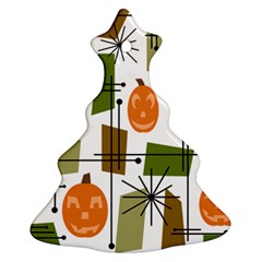 Halloween Mid Century Modern Christmas Tree Ornament (two Sides)