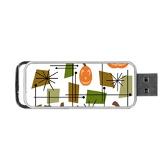 Halloween Mid Century Modern Portable Usb Flash (two Sides)