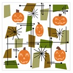 Halloween Mid Century Modern Large Satin Scarf (Square) Front