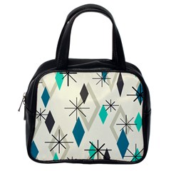 Atomic Era Diamonds (turquoise) Classic Handbag (one Side)