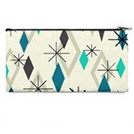 Atomic Era Diamonds (Turquoise) Pencil Cases Back