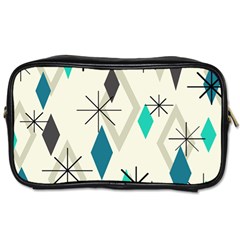 Atomic Era Diamonds (turquoise) Toiletries Bag (two Sides) by KayCordingly