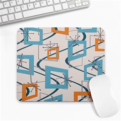 Minimalist Wavy Rectangles Large Mousepads by KayCordingly