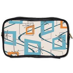 Minimalist Wavy Rectangles Toiletries Bag (two Sides)